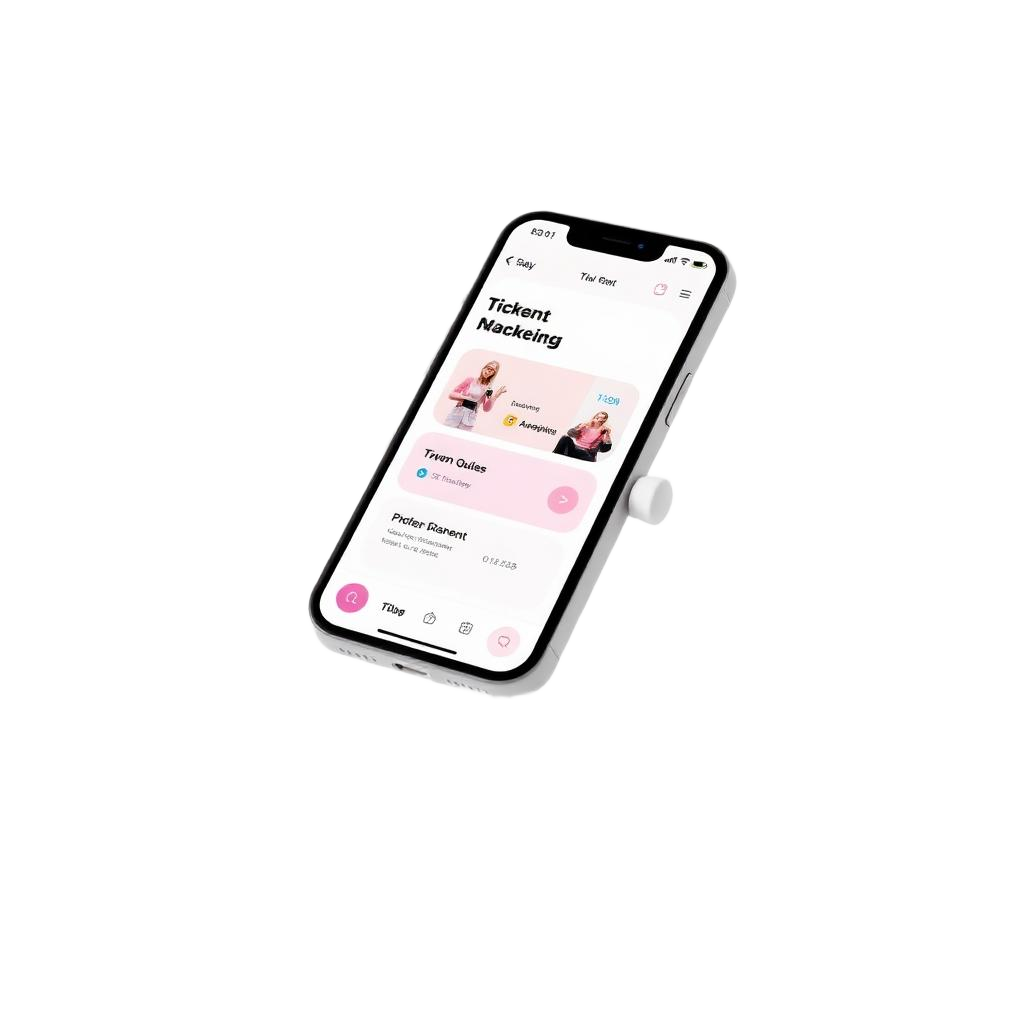Aplicativo ticplus em um smartphone